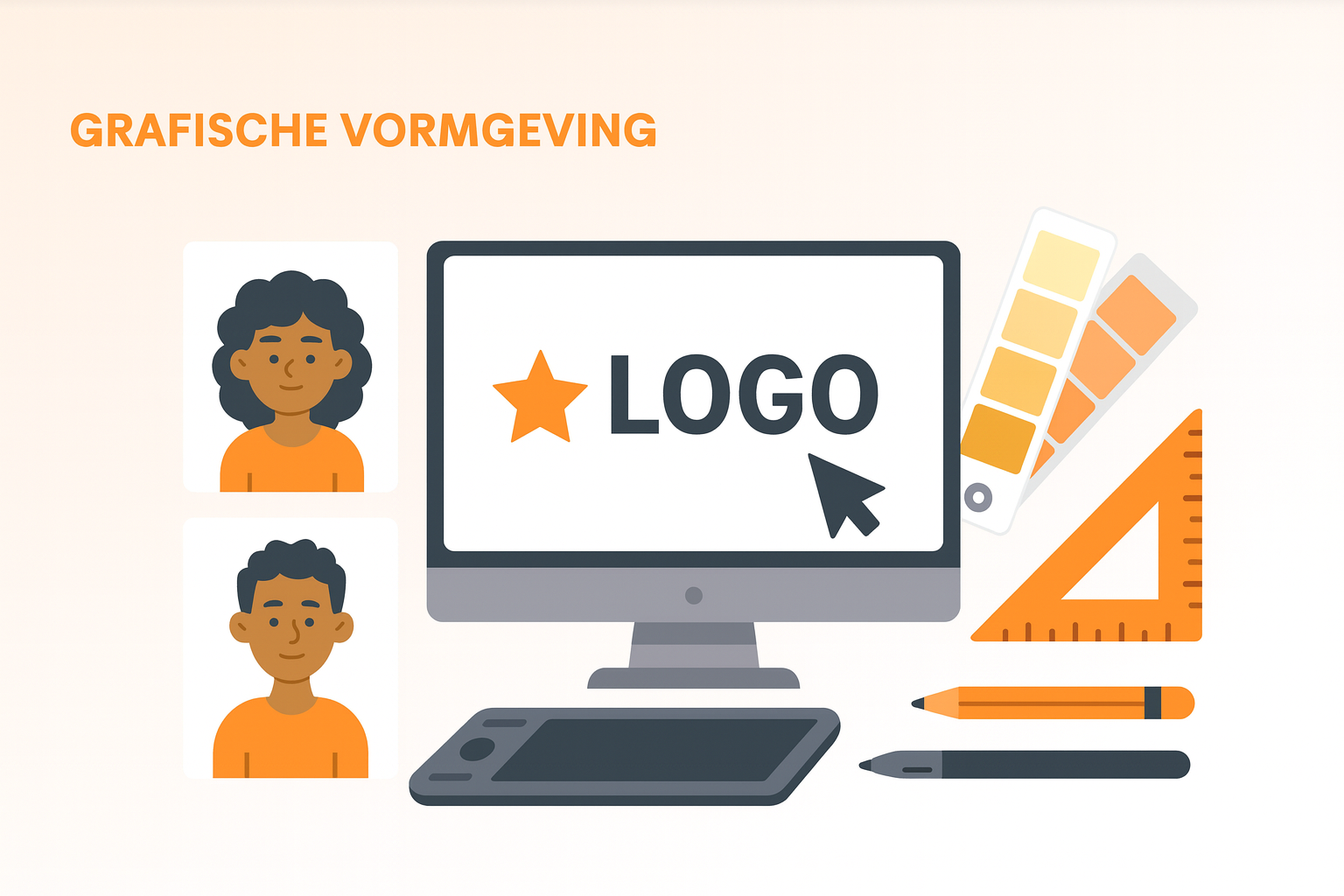 Professionele grafische vormgeving – logo, illustratie, drukwerk en 3D design | OranjeDiensten